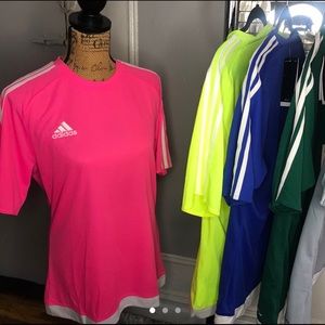 Neon Pink Men’s Adidas Shirt